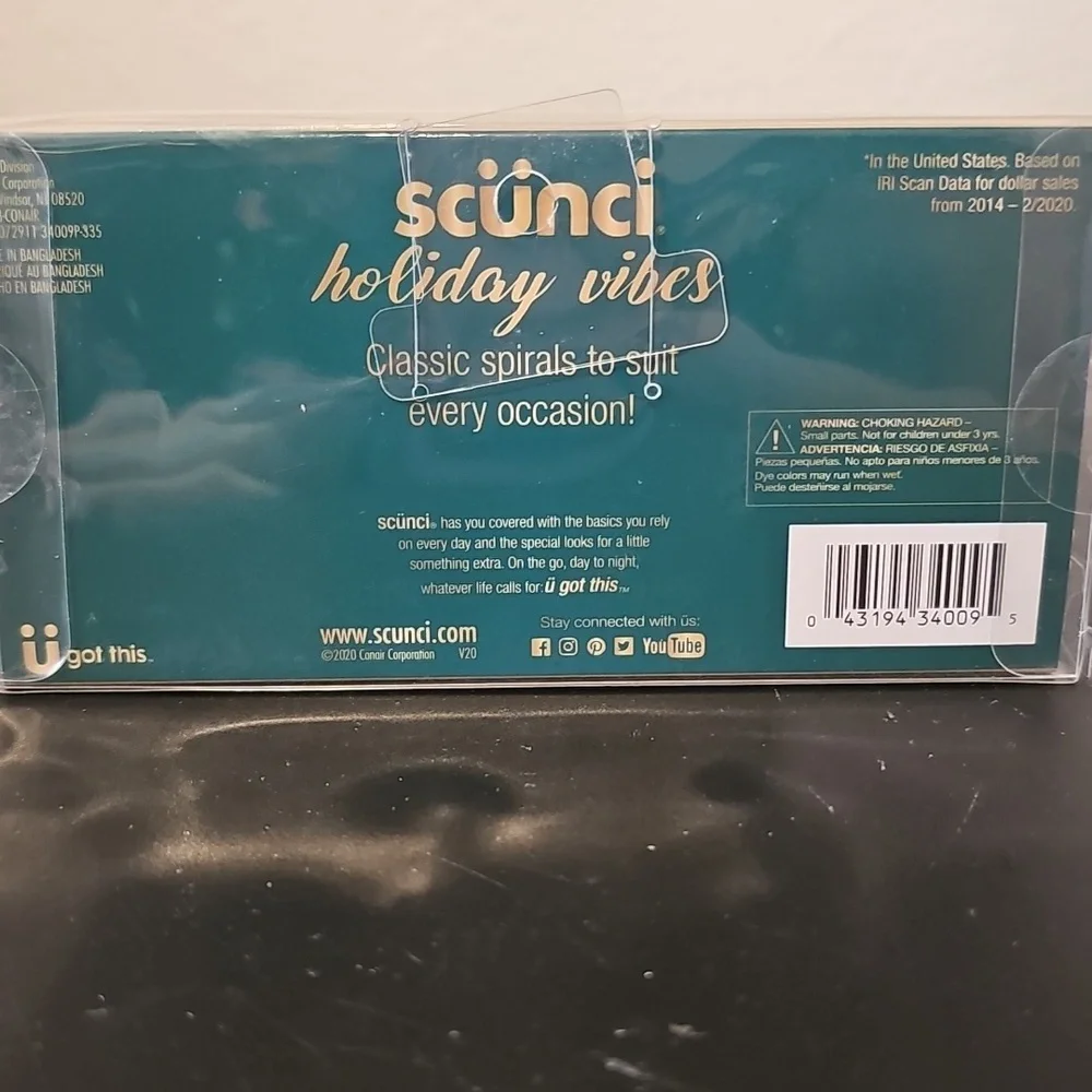 Limited Edition Scunci Spirals Hair Ties Set of 8